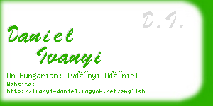 daniel ivanyi business card
